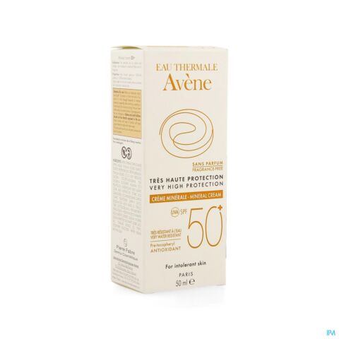 Avène Protection Solaire Crème Minérale IP50+ Tube 50ml