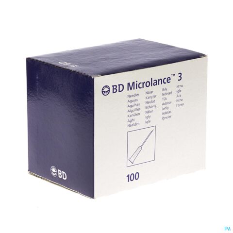 Bd Microlance 3 Aig.22g 1 1/4 Rb 0,7x30mm Noir 100
