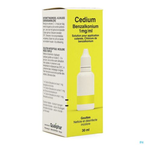 Qualiphar Cedium Solution Antiseptique Flacon Compte-Gouttes 30ml