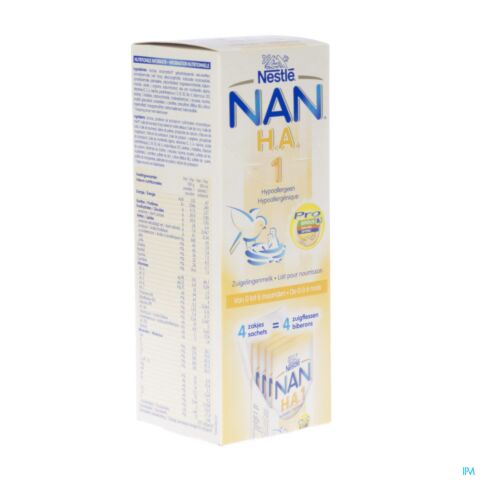 Nan Ha 1 Lait Poudre 0-6m Sticks 4x26,2g