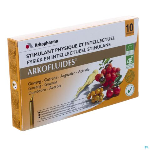 Arkofluide Stimulant Physique+intelect.unicados 10