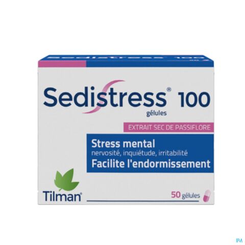 Sedistress 100mg Stress Mental 50 Gélules