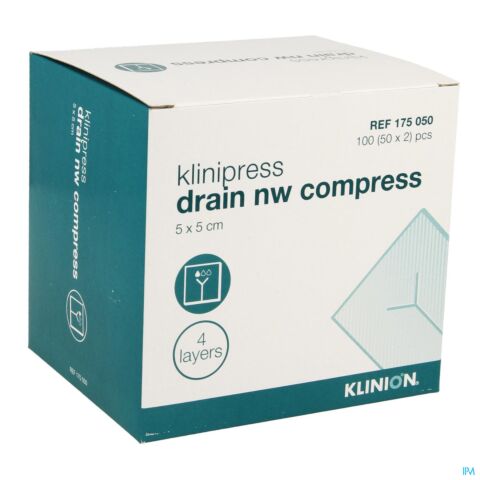 Klinion Cp Drainage N/wov.4pl 5x 5cm 50x2 4175050