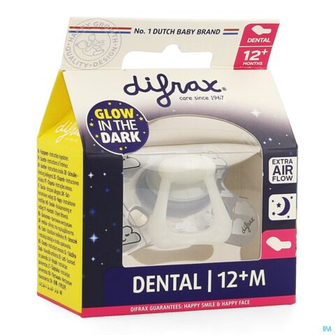 Difrax Sucette Dental Plus12 Nuit