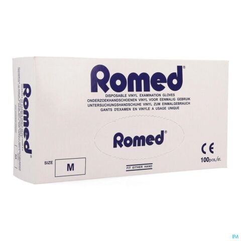 Romed Gants Vinyl Jetable M 100 Pontos