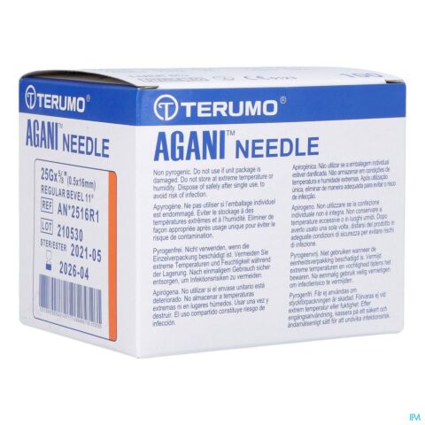 Terumo Aiguille Agani 25g 5/8 Rb Orange 100