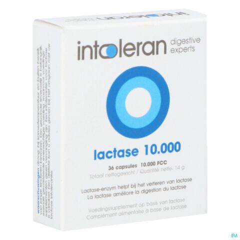 Intoleran Lactase 10 000 Fcc Caps 36