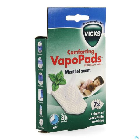 Vicks Comforting VapoPads 7 Tablettes Parfumées au Menthol