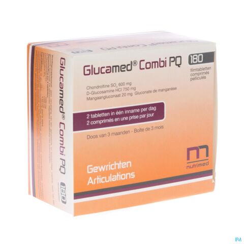 Glucamed Combi Pq Blister Comp Enrob.180