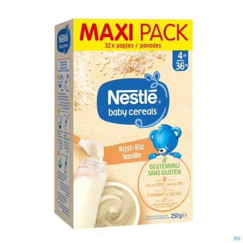 Nestlé Baby Cereals Riz Vanille Sans Gluten 4-6m 500g