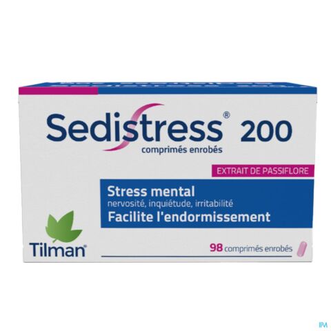 Sedistress 200mg Stress Mental 98 Comprimés