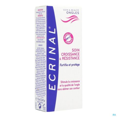 Ecrinal Crème Soin Croissance & Résistance Ongles Tube 10ml