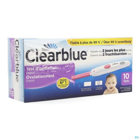 Clearblue Test d'Ovulation Digital 10 Pièces