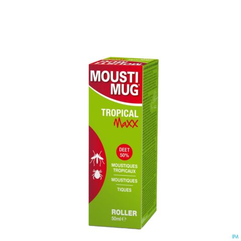 Moustimug Tropical Maxx 50% DEET Anti-Moustiques Roller 50ml