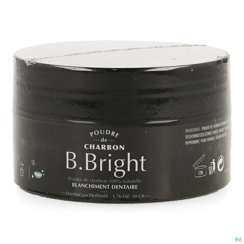 B. Bright Pdr Charbon Blanchiment Dentaire 50g