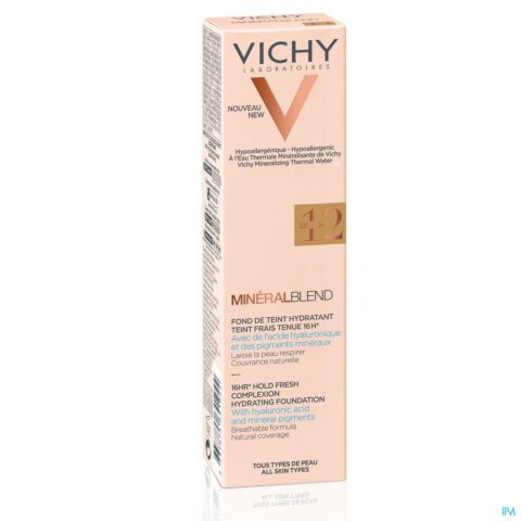 Vichy MineralBlend Fond de Teint Hydratant 12 Sienna Tube 30ml