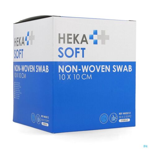 Hekasoft Compresse Non-tis. Sterile 10x10cm 2x50