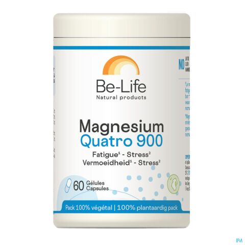 Be-Life Magnesium Quatro 900 Energie & Anti-Fatigue 60 Gélules