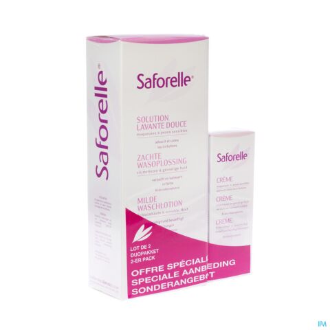 Saforelle Duo Solution Lavante Douce 500ml+creme
