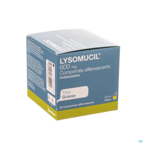 Lysomucil 600mg Toux Grasse 60 Comprimés Effervescents