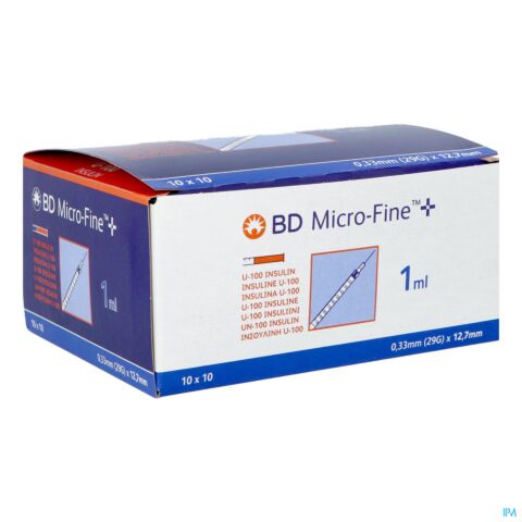 Bd Microfineplus Ser Ins 10ml 29g 127mm 100 324827