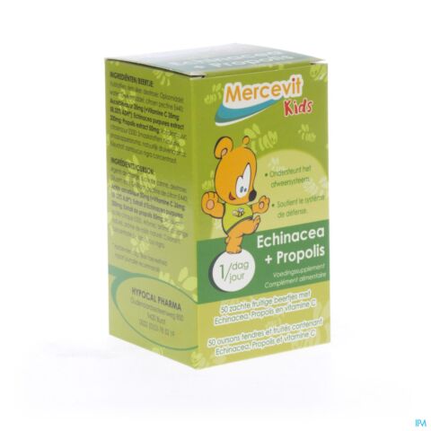 Mercevit Kids Echinacea&propolis Ourson Fruit 50