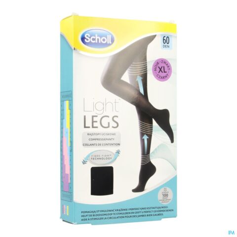 Scholl Light Legs 60 DEN - Noir - Taille XL Collants 1 Paire