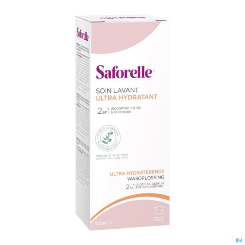 Saforelle Hygiène Intime & Corporelle Soin Lavant Ultra Hydratant Flacon 500ml