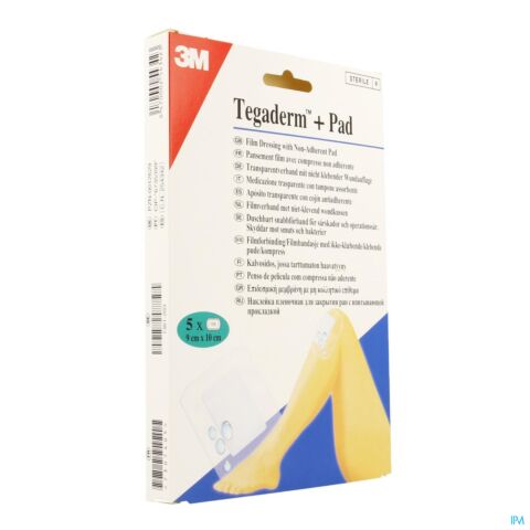 Tegaderm + Pad 3m Transp Steril 9cmx10cm 5 3586p