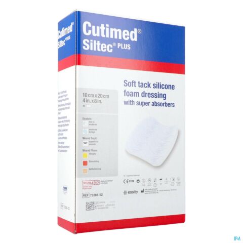 Cutimed Siltec Plus 10x20cm 10 7328802