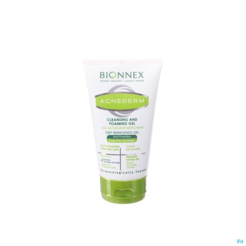 Bionnex acnederm gel moussant nettoyant tube 150ml