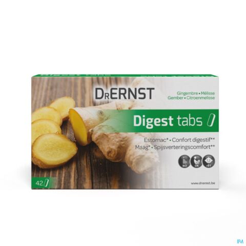 Dr Ernst Digest Tabs Estomac Confort Digestif Gingembre & Mélisse 42 Comprimés