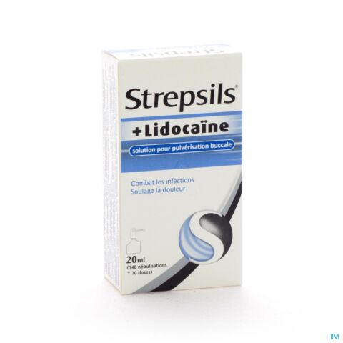 Strepsils + Lidocaïne Maux de Gorge Spray 20ml