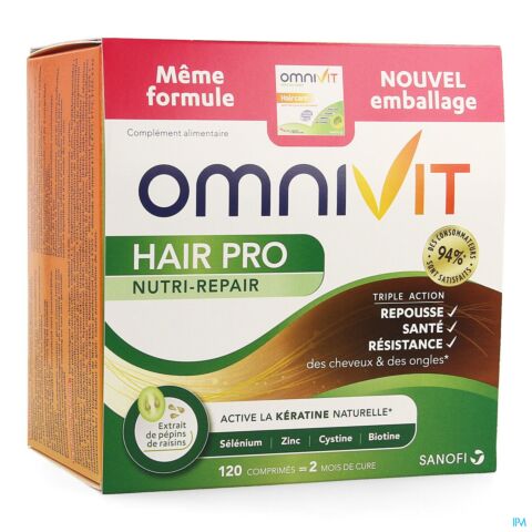 Omnivit Cheveux/ Haar Comp 120