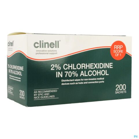 Clinell Lingette Alc. + 2% Chlorehexidine 200