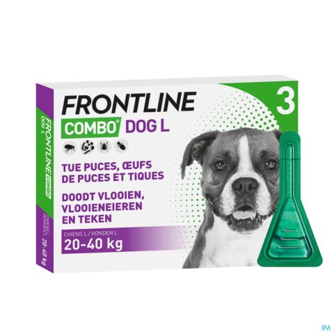 Frontline Combo Spot On Chien Pip 3x2,68ml 20-40kg