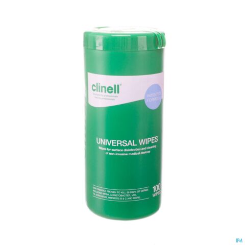Clinell Universal Wipes Tub 100 Pcs