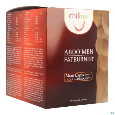 Chiline Abdo'Men Fatburner Maxi 180 Gélules