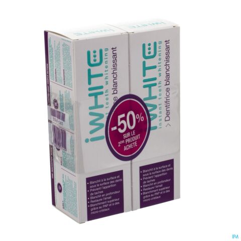 Iwhite Instant Dentifrice 2x75ml 2ieme-50%