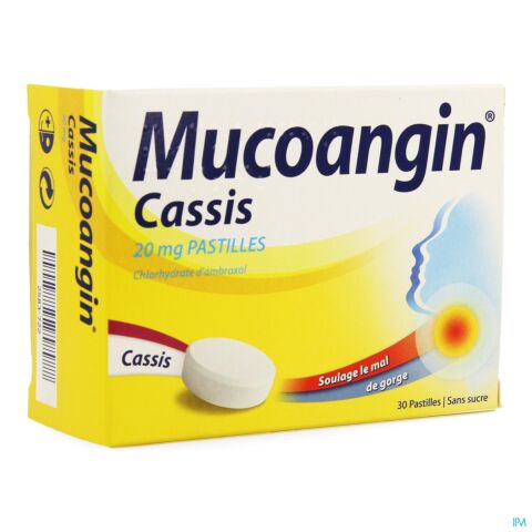 Mucoangin 20mg Cassis 30 Pastilles à Sucer