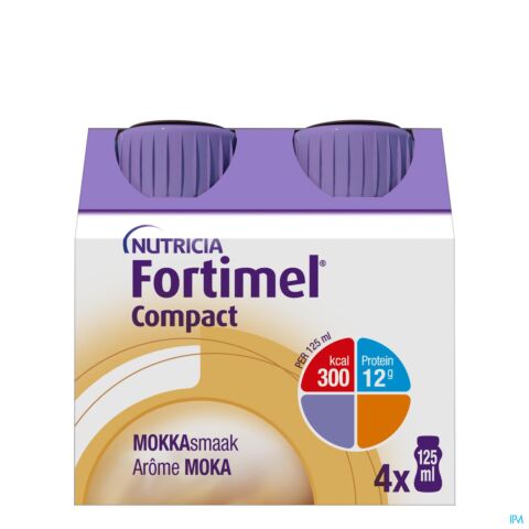 Fortimel Compact Moka Bouteille 4x125ml