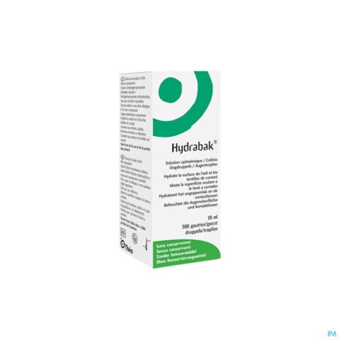 Hydrabak Collyre Hydratante Nacl S/conservat. 10ml