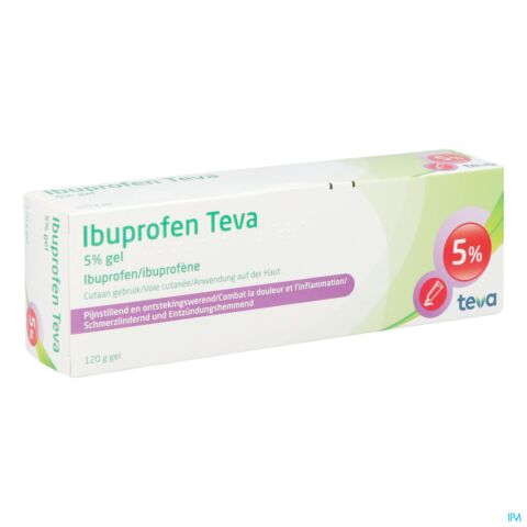Ibuprofen Teva Gel 5% Tube 120g