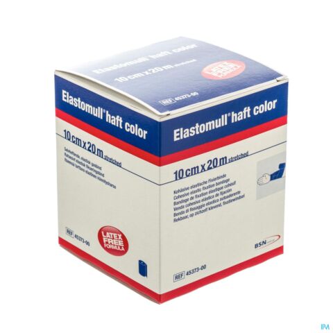 Elastomull Haft S/latex 10cmx20m Bleu 4537300