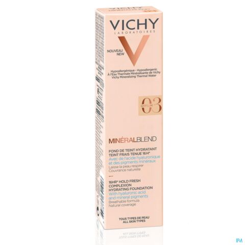 Vichy MineralBlend Fond de Teint Hydratant 03 Gypsum Tube 30ml