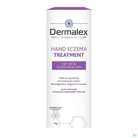 Dermalex Hand Eczema Traitement Eczéma de Contact Crème Tube 30g