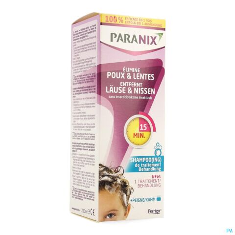 Paranix Shampooing De Traitement Anti Poux 200ml Plus Peigne