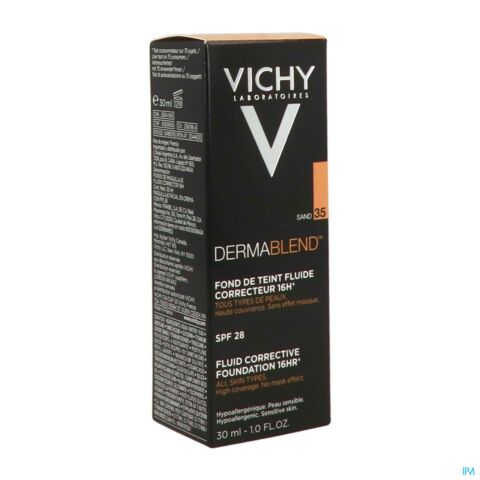Vichy Dermablend Fond de Teint Fluide Correcteur 35 Sable 30ml