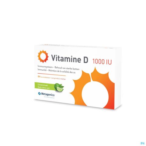 Metagenics Vitamine D 1000iu 84 Comprimés à Mâcher