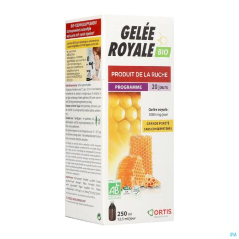 Ortis Gelée Royale Sans Alcool Bio Flacon 250ml